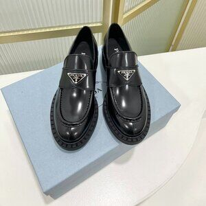 Prada Chocolate Loafers in black